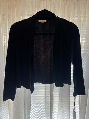 Calvin Klein Black Open-Front Women's Cardigan